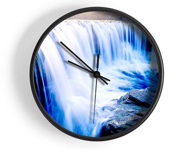 Rainbow Over Waterfall Clock - Wallart-Direct UK