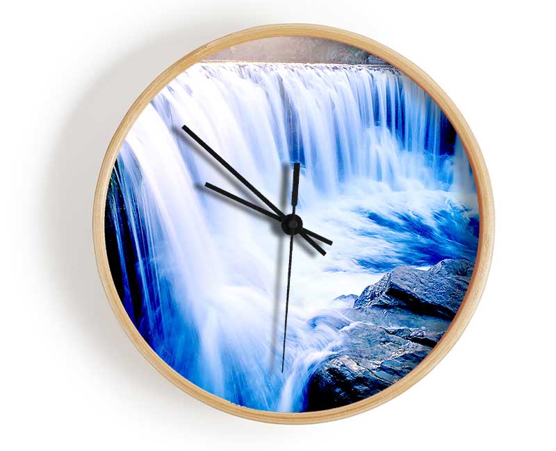 Rainbow Over Waterfall Clock - Wallart-Direct UK