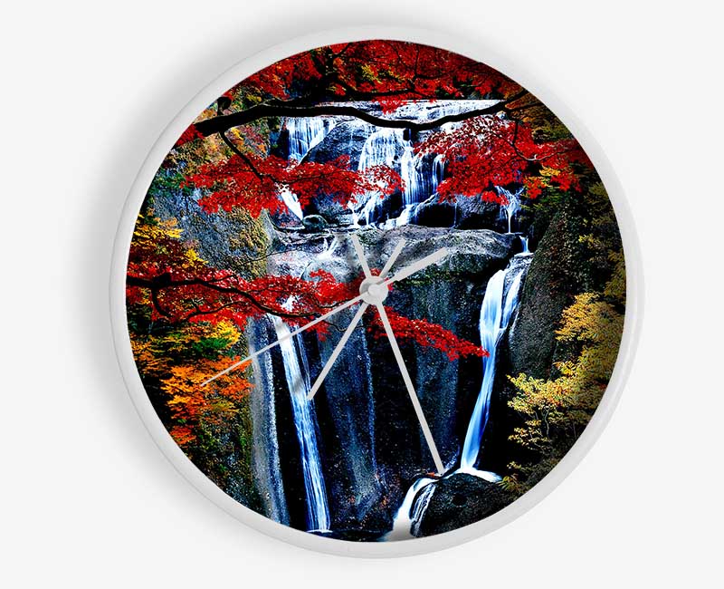 Waterfall Autumn Clock - Wallart-Direct UK