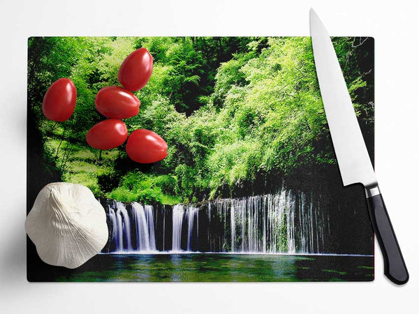 Rain Forest Glass Chopping Board