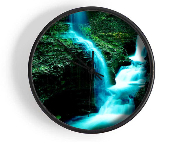 The Rock Formation Waterfall Clock - Wallart-Direct UK