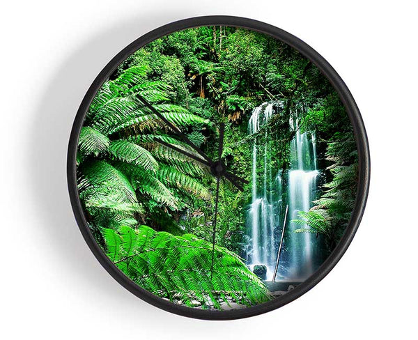 Hidden Woodland Waterfall Clock - Wallart-Direct UK