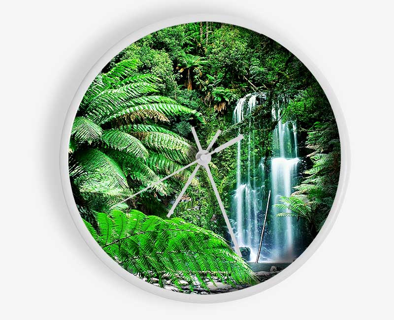 Hidden Woodland Waterfall Clock - Wallart-Direct UK