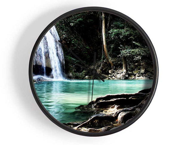 Paradise Waterfall Clock - Wallart-Direct UK