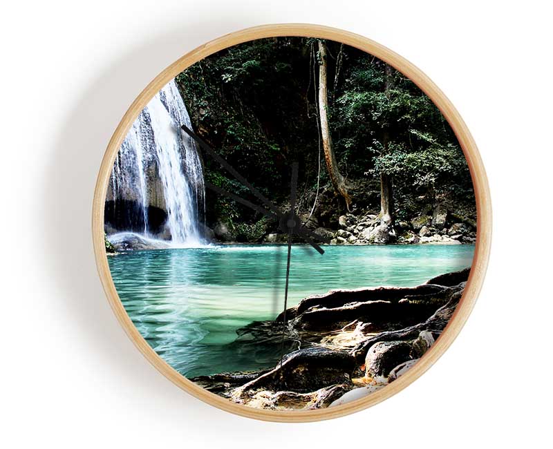 Paradise Waterfall Clock - Wallart-Direct UK