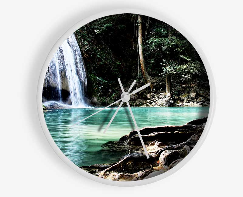 Paradise Waterfall Clock - Wallart-Direct UK