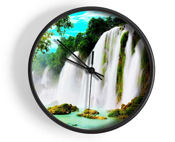 Magical Waterfall Clock - Wallart-Direct UK