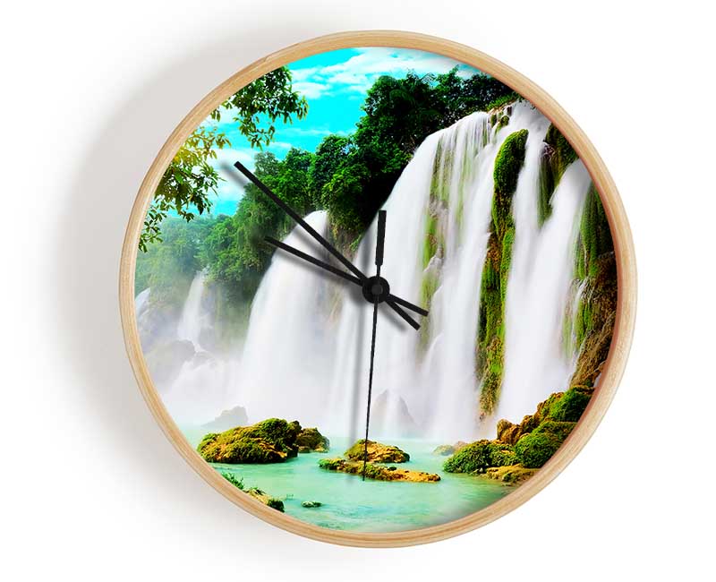 Magical Waterfall Clock - Wallart-Direct UK