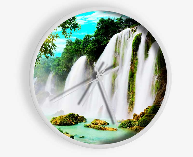 Magical Waterfall Clock - Wallart-Direct UK