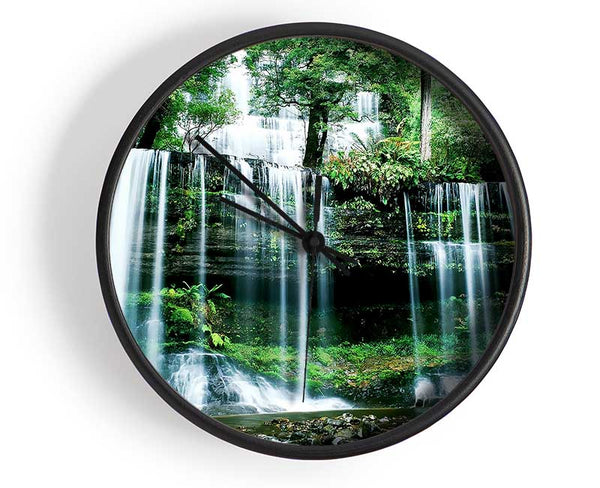 Hidden Forest Waterfall Clock - Wallart-Direct UK