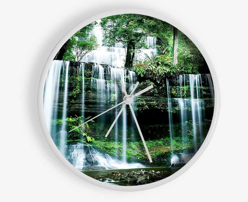 Hidden Forest Waterfall Clock - Wallart-Direct UK