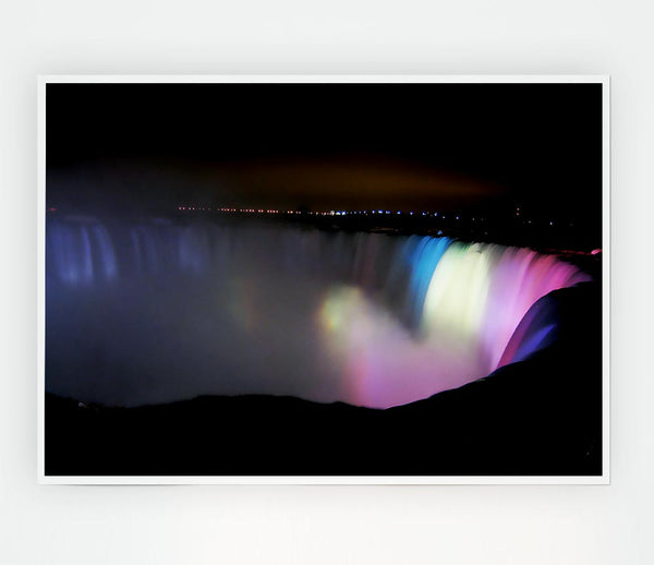 Victoria Falls Light Show Print Poster Wall Art