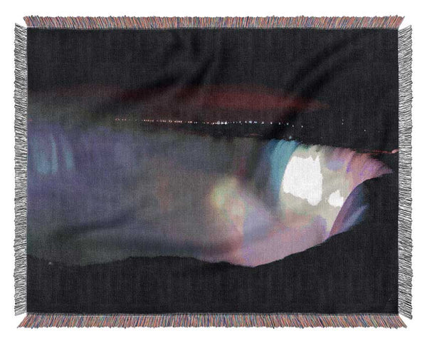 Victoria Falls Light Show Woven Blanket