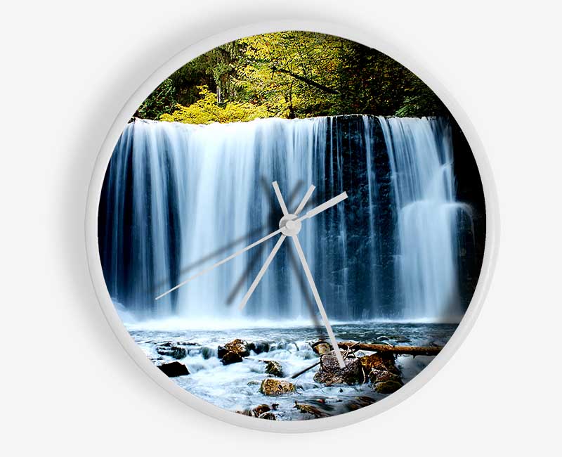 Waterfall Treetops Clock - Wallart-Direct UK