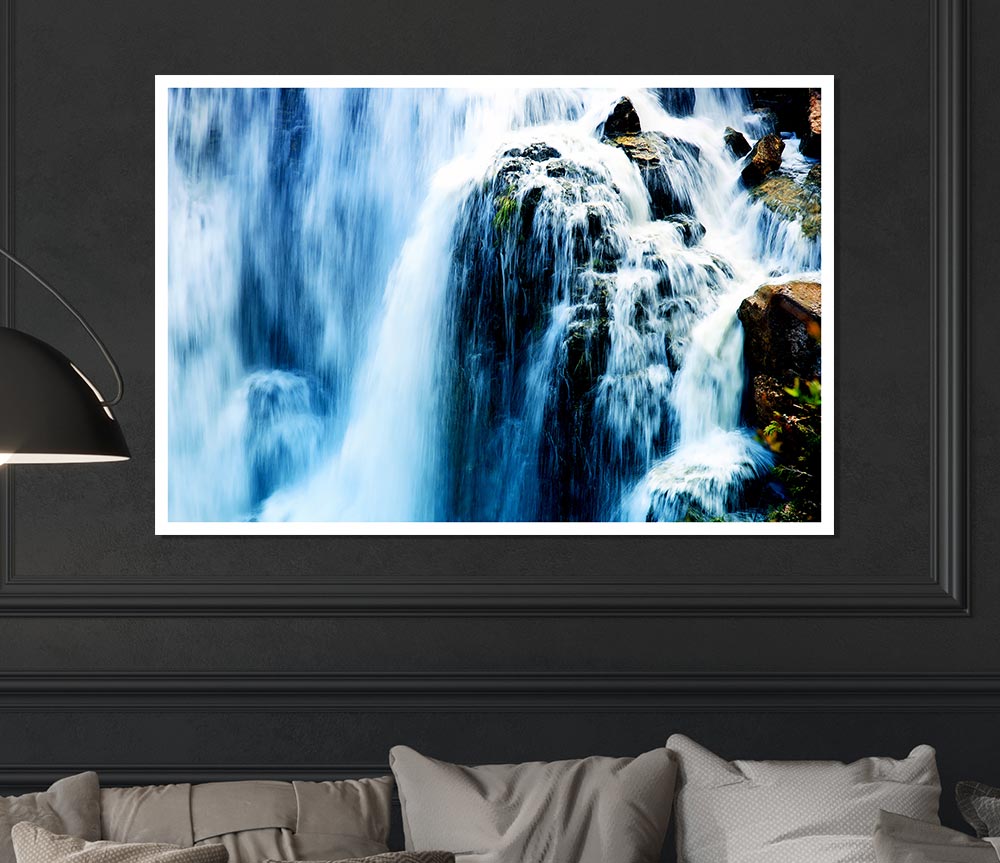 The Stunning Waterfall Print Poster Wall Art