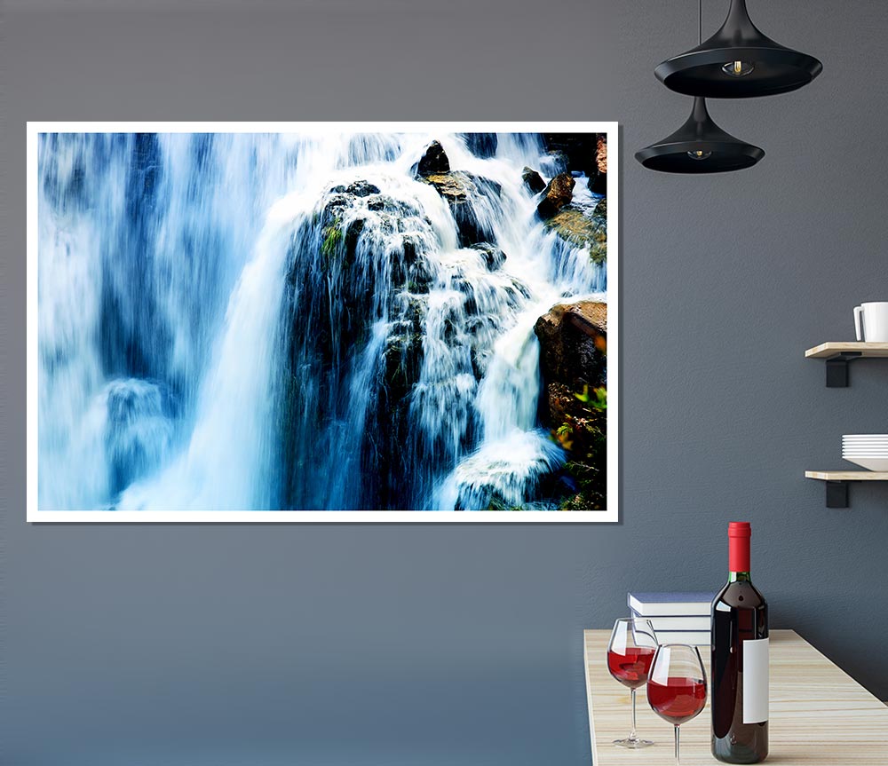 The Stunning Waterfall Print Poster Wall Art