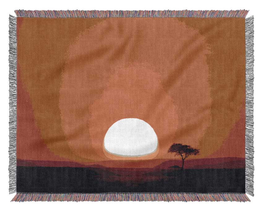 African Sunrise Woven Blanket