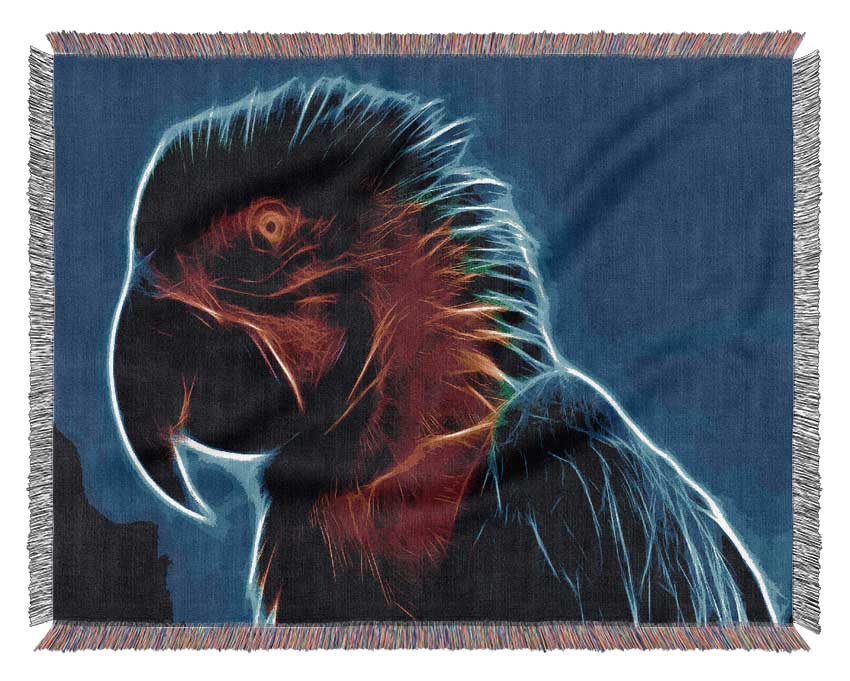 Rainbow Parrot Woven Blanket