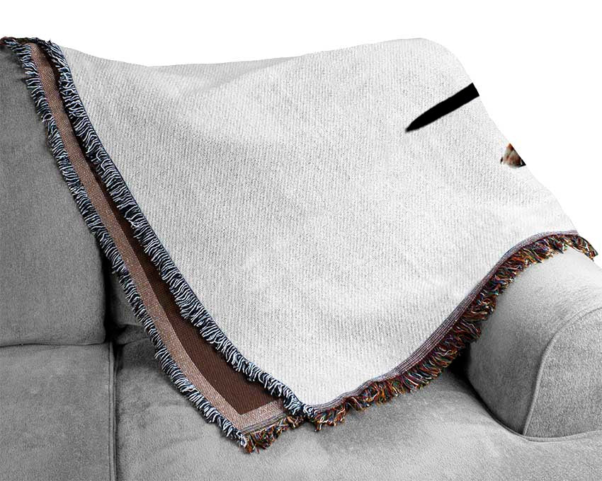 Bassett Hound Ears Woven Blanket