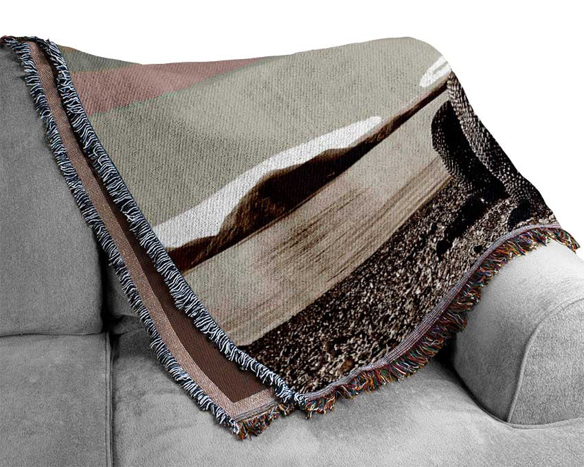 Beach Komodo Dragon Woven Blanket