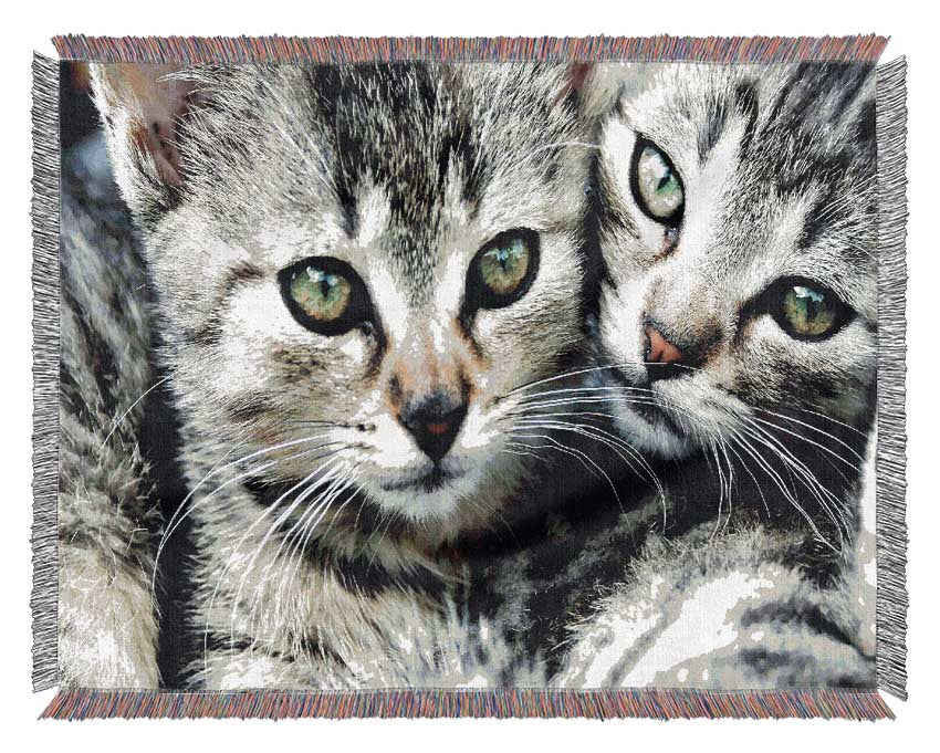 Cat Brothers Woven Blanket