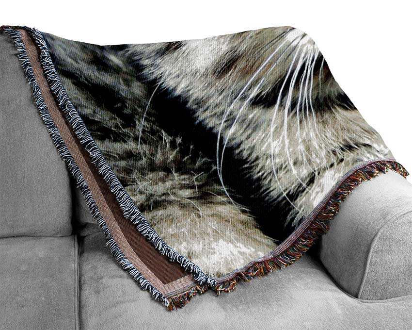 Cat Brothers Woven Blanket