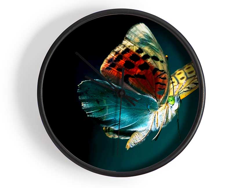 Butterfly Rainbow Clock - Wallart-Direct UK