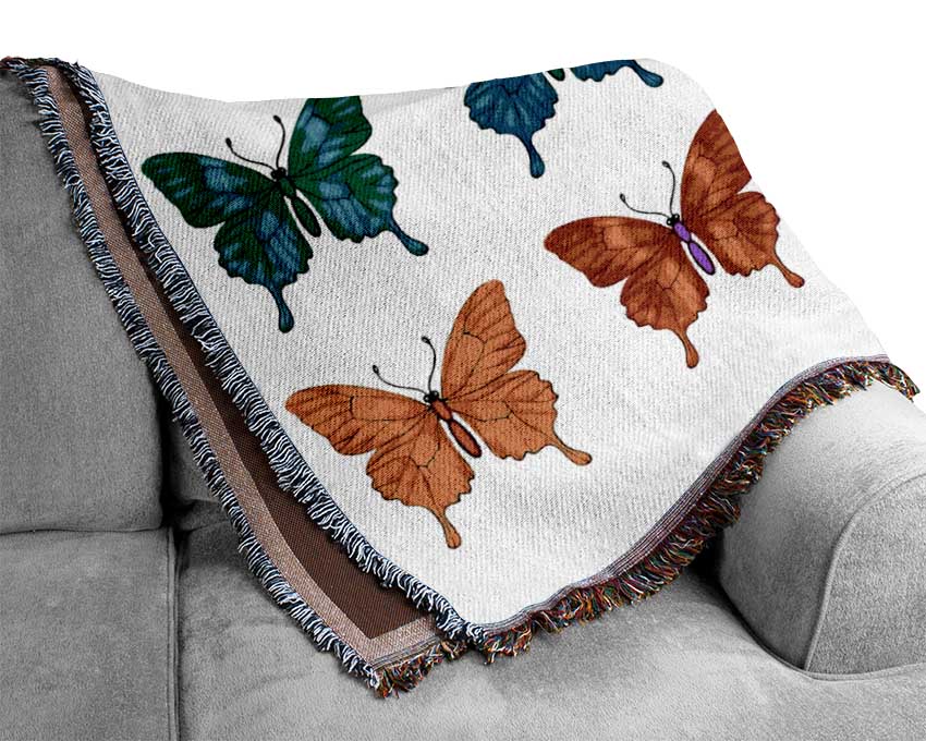 Butterfly Tribe Woven Blanket