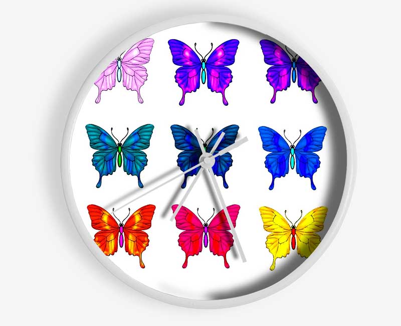 Butterfly Tribe Clock - Wallart-Direct UK