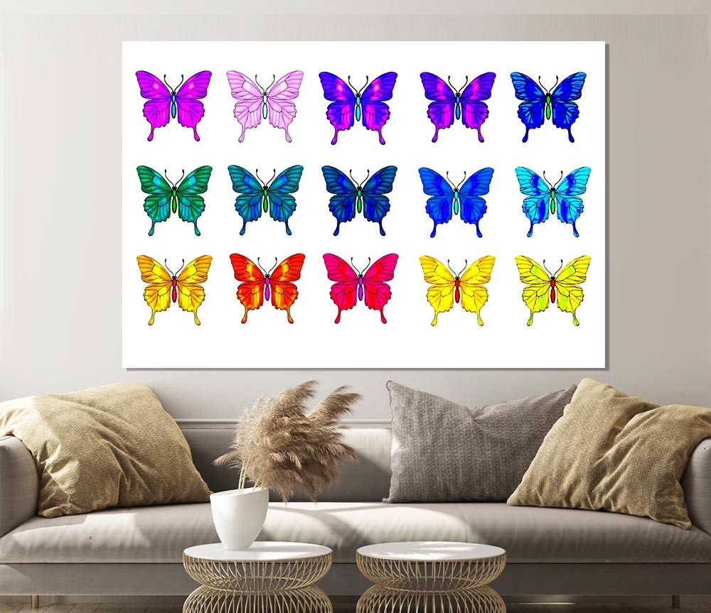 Butterfly Tribe Print Poster Wall Art