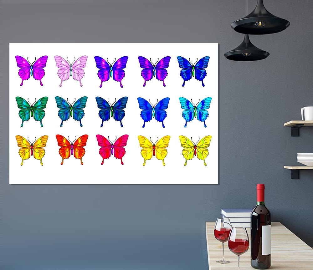 Butterfly Tribe Print Poster Wall Art