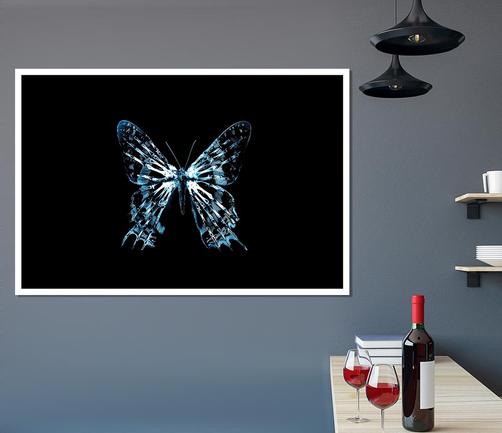 Butterfly X Ray Print Poster Wall Art