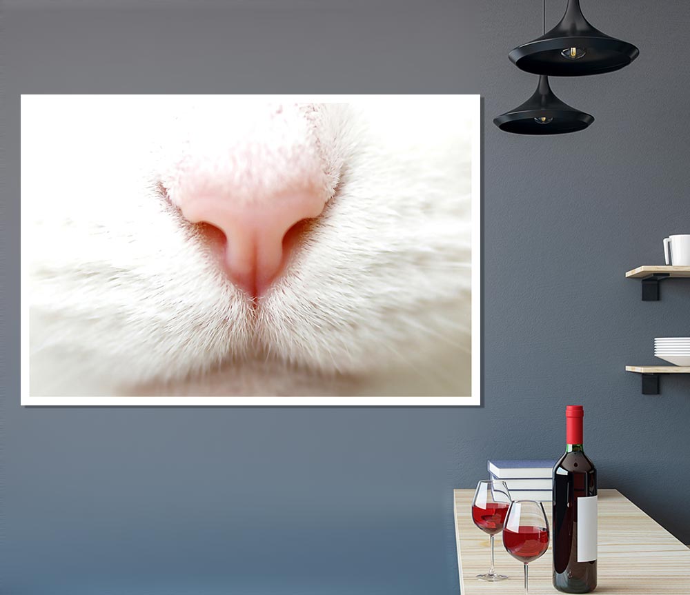 Cat Nose 2 Print Poster Wall Art