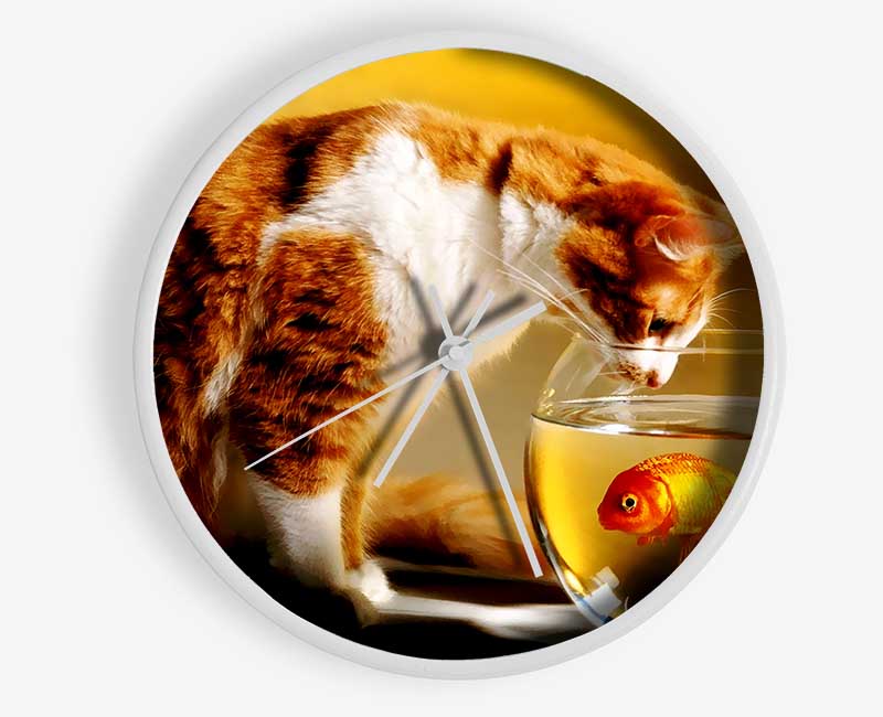 Cats Dinner Time Clock - Wallart-Direct UK