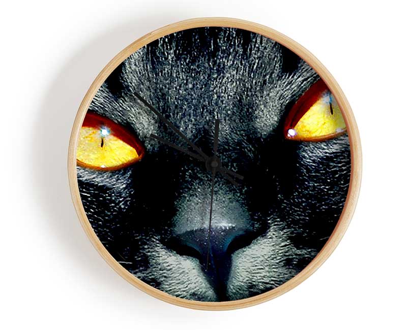 Cats Eyes Clock - Wallart-Direct UK