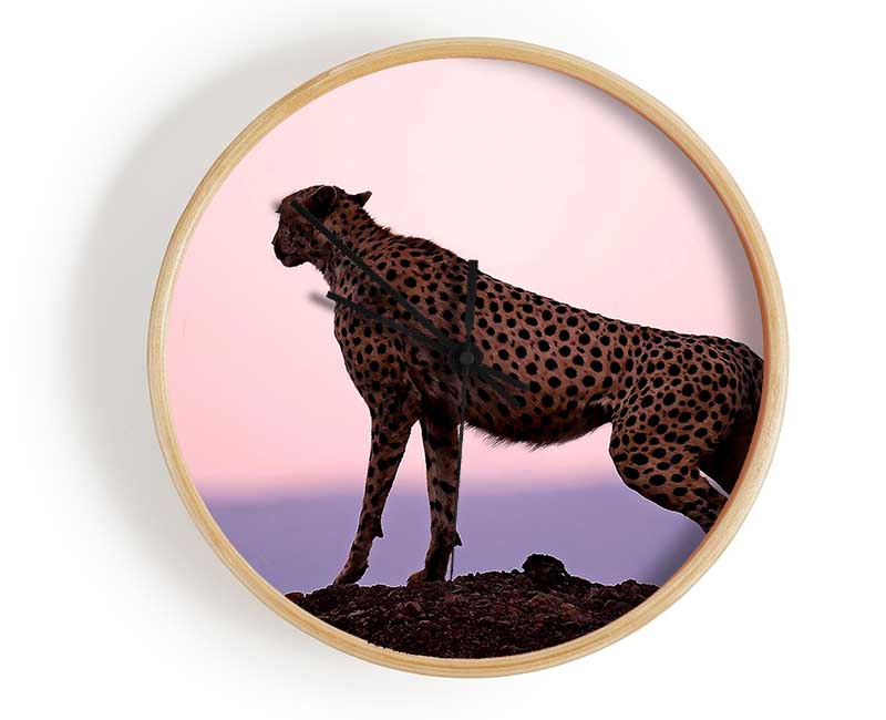 Cheetah Habitat Clock - Wallart-Direct UK