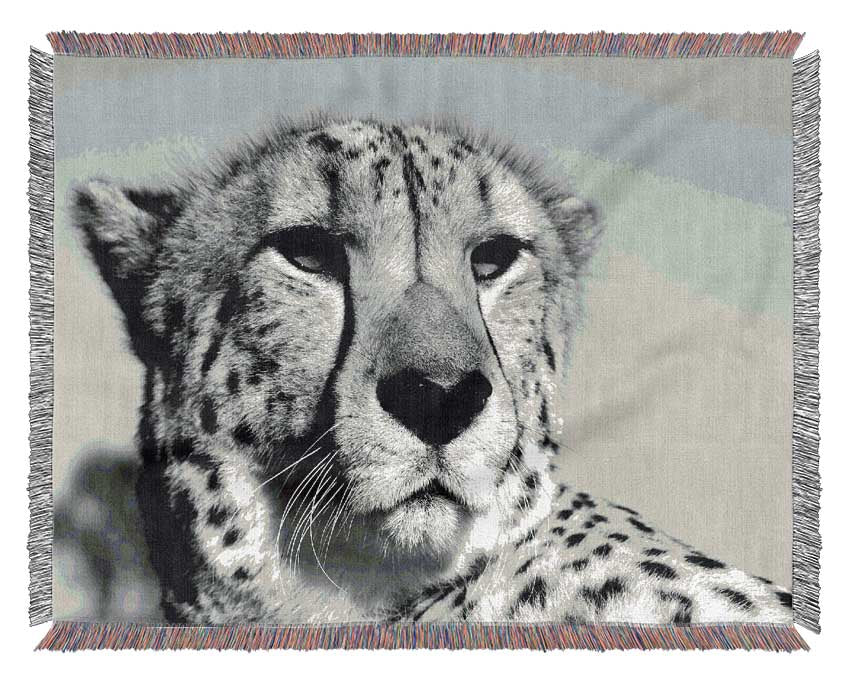 Cheetah Stare Woven Blanket