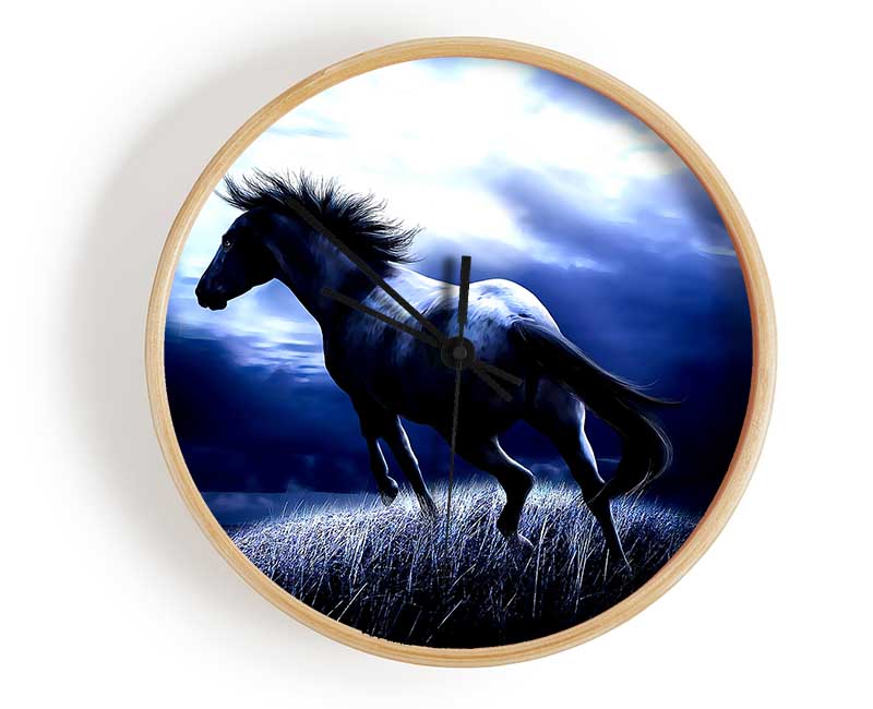 Dark Horse Clock - Wallart-Direct UK