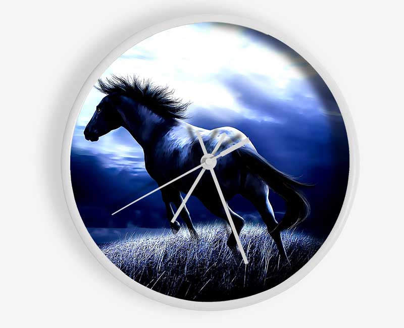 Dark Horse Clock - Wallart-Direct UK