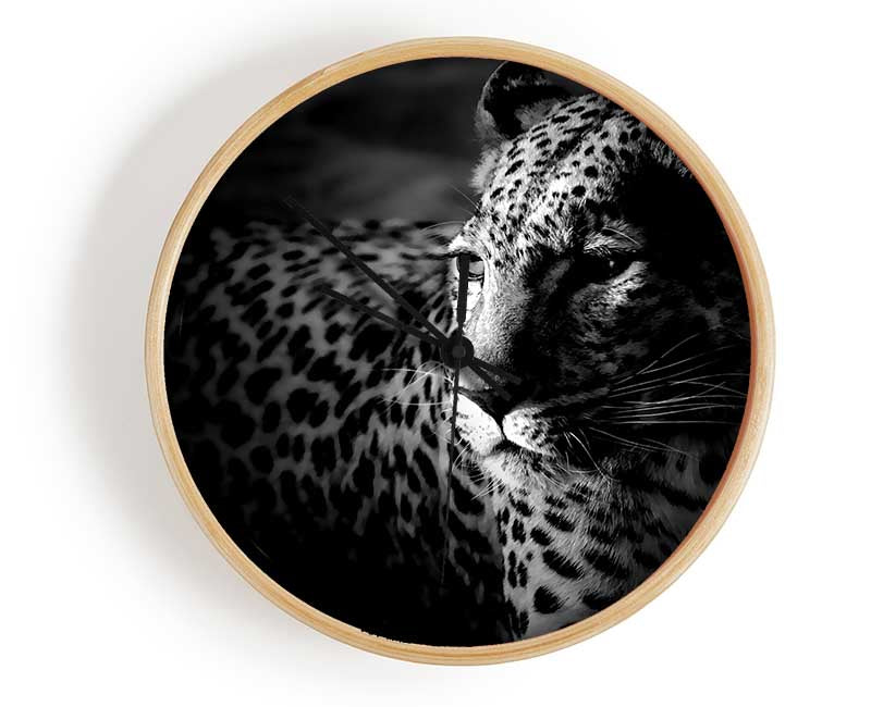 Dark Cheetah Clock - Wallart-Direct UK