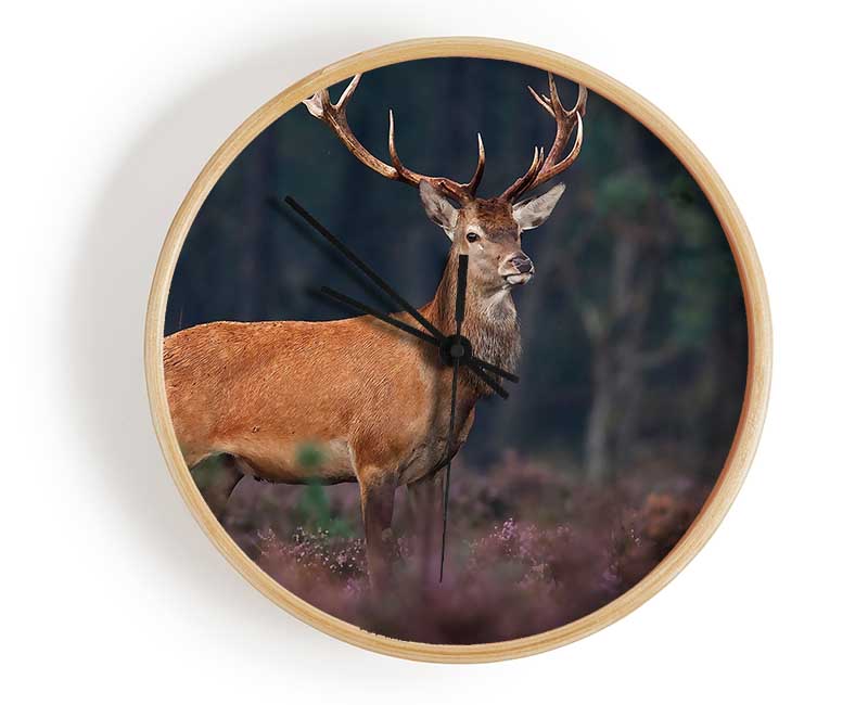 Deer 2 Clock - Wallart-Direct UK