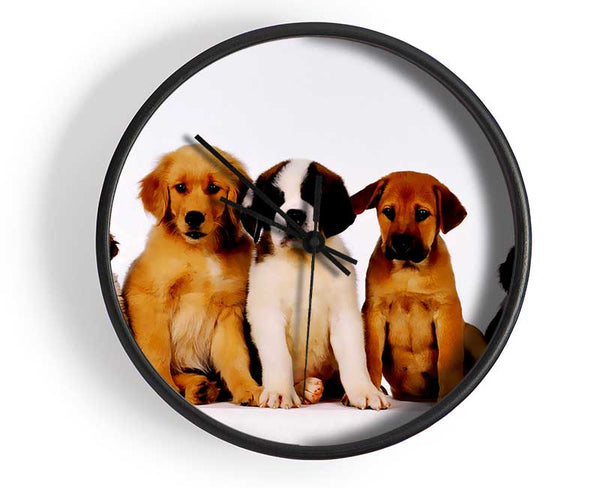 Dog Family Clock - Wallart-Direct UK