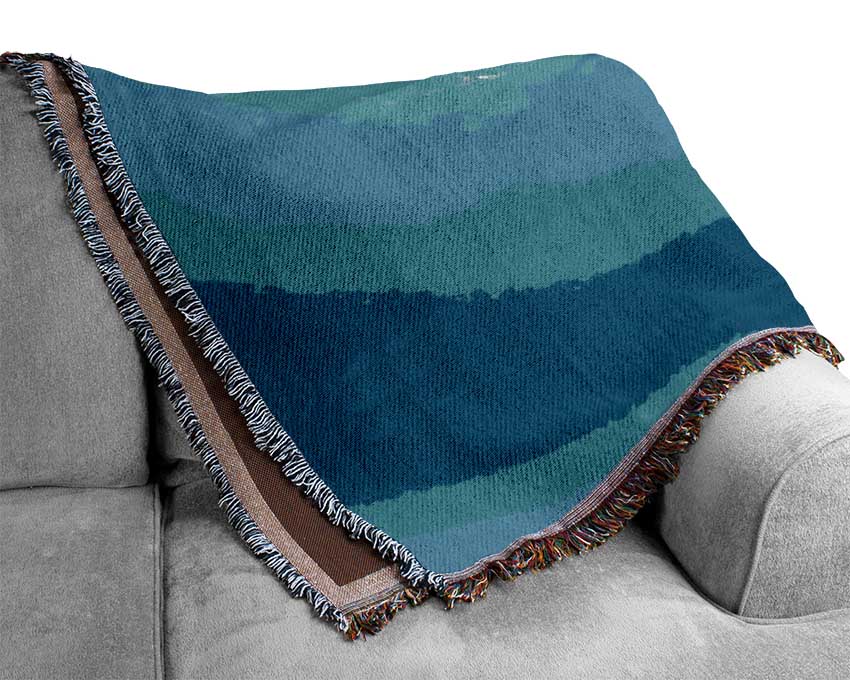 Dolphins Under The Sea Woven Blanket