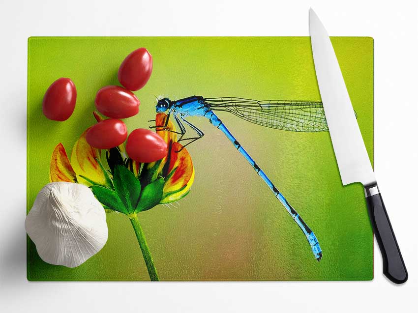 Dragonfly Beauty Glass Chopping Board