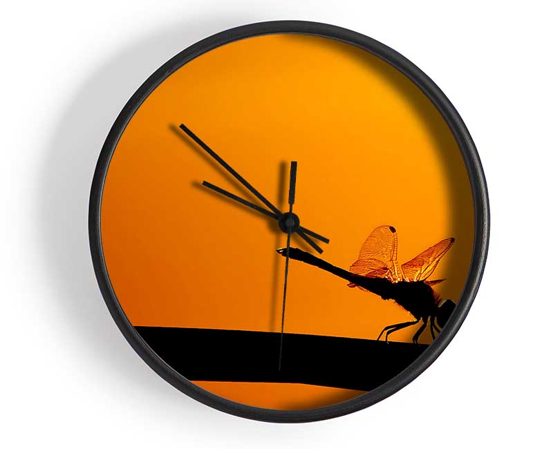 Dragonfly On A Stick Clock - Wallart-Direct UK