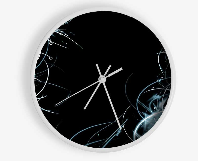 Electrical Storm Clock - Wallart-Direct UK