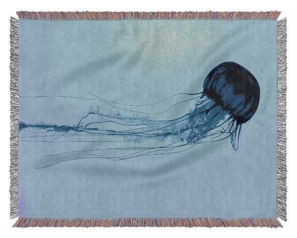 Elegant Jellyfish Woven Blanket