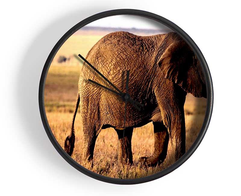 Elephant Mother And Baby Clock - Wallart-Direct UK