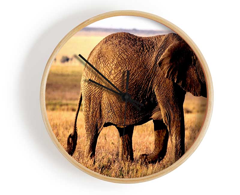 Elephant Mother And Baby Clock - Wallart-Direct UK