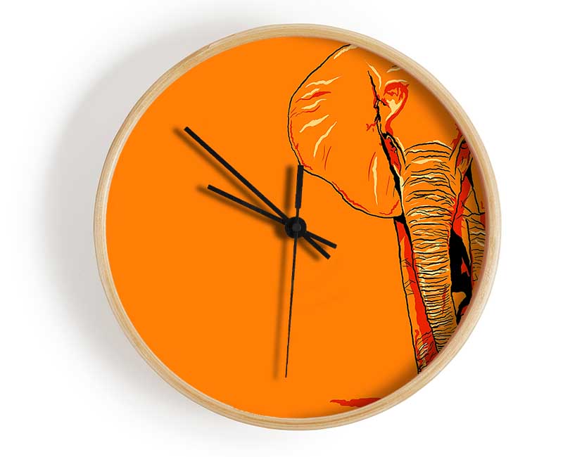 Elephant March Clock - Wallart-Direct UK